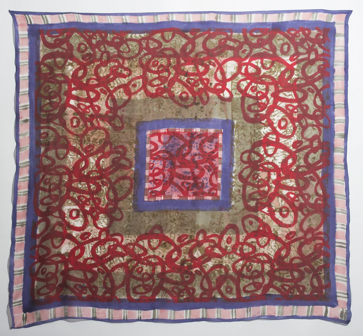 56" x 56" Tight Twisted Silk Seersucker