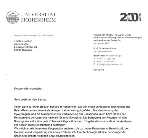 Entwicklungskooperation mit der Universität Hohenheim // Development cooperation with the University of Hohenheim