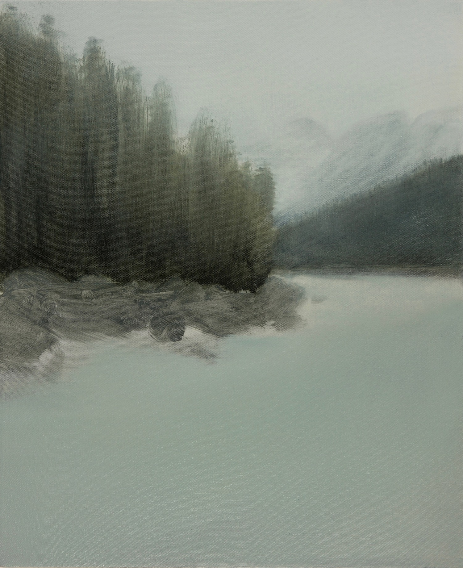   Mistaya River , Oil on Canvas, 57 x 47cm 