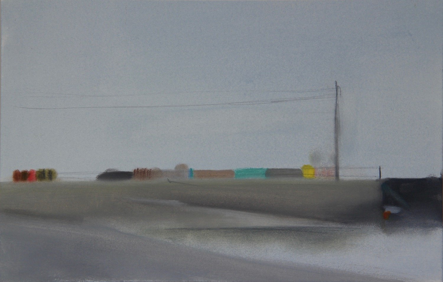  Old Fisherman’s Pier II, Oil &amp; Graphite on arches Oil Paper, 20 x 13cm 