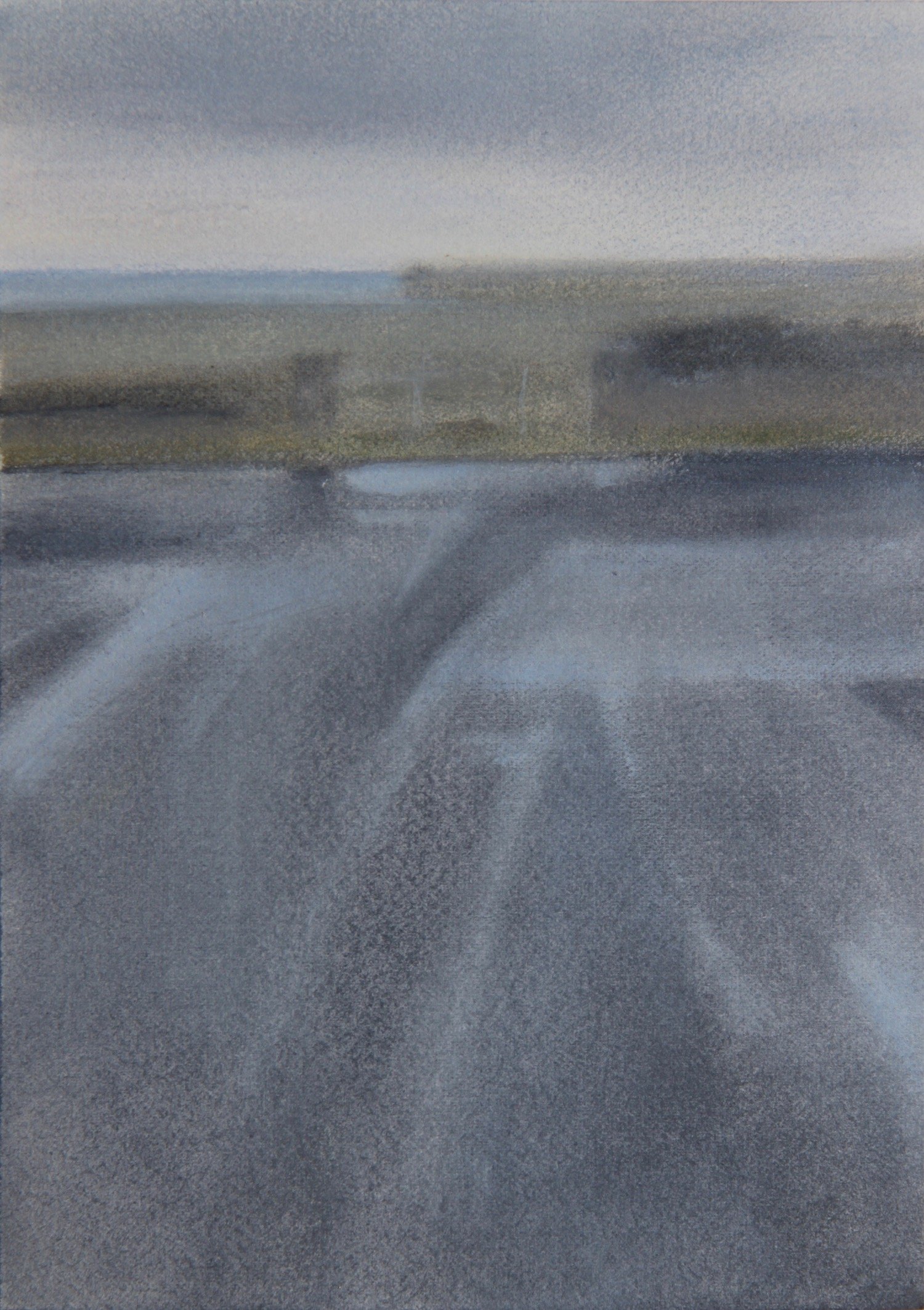Icy Stretch, Oil on Arches Oil Paper, 28 x 22cm, 2025-26