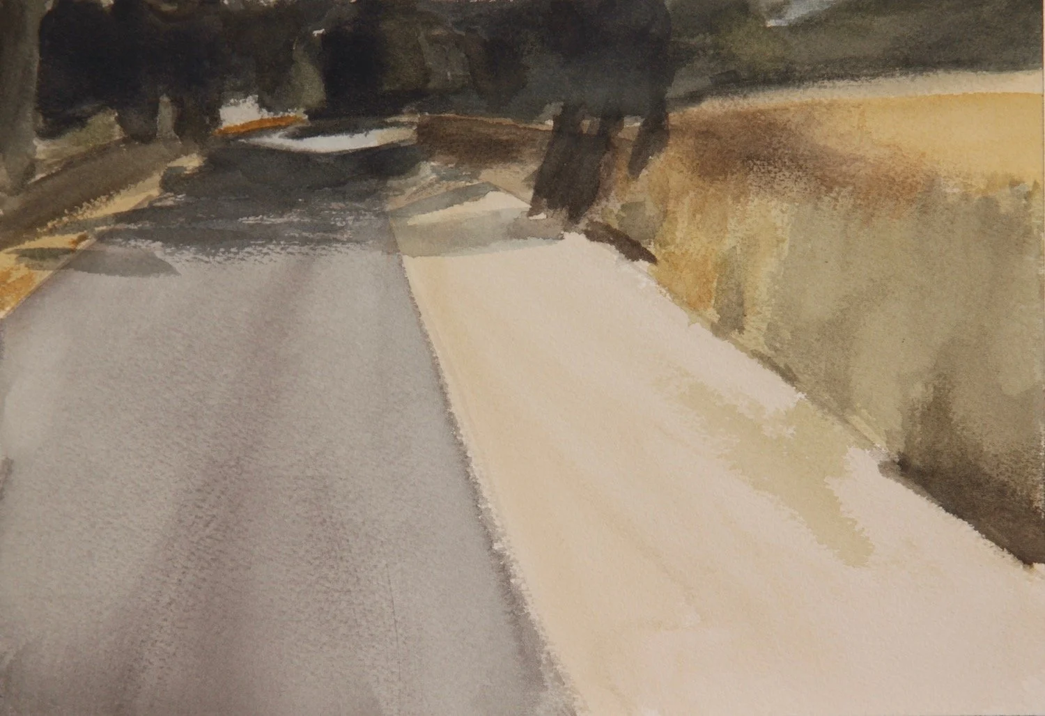 Allee i, Watercolour, 24.5 x 32.5cm, 2025
