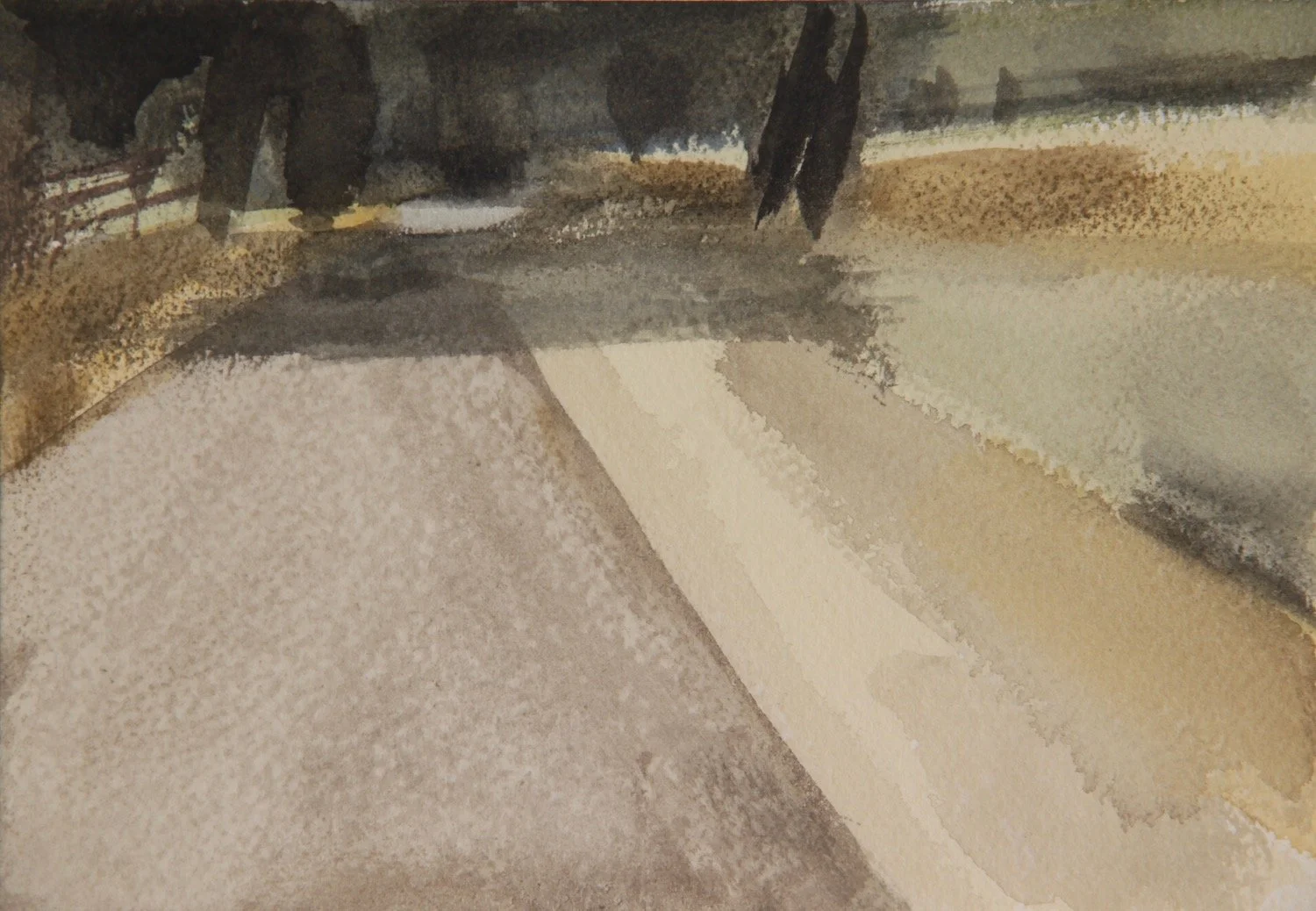Allee II, Watercolour, 18.5 x 24cm, 2025