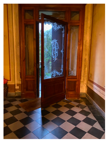 A welcoming front door