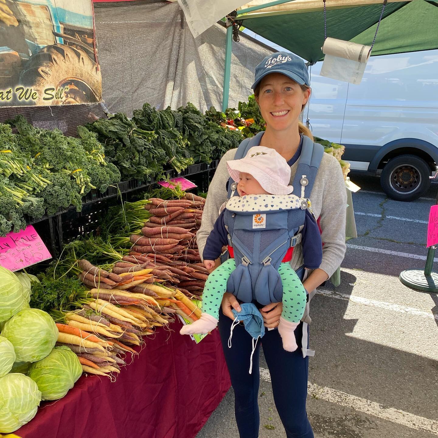 Farmers Market morning with my little sweet potato 🍠