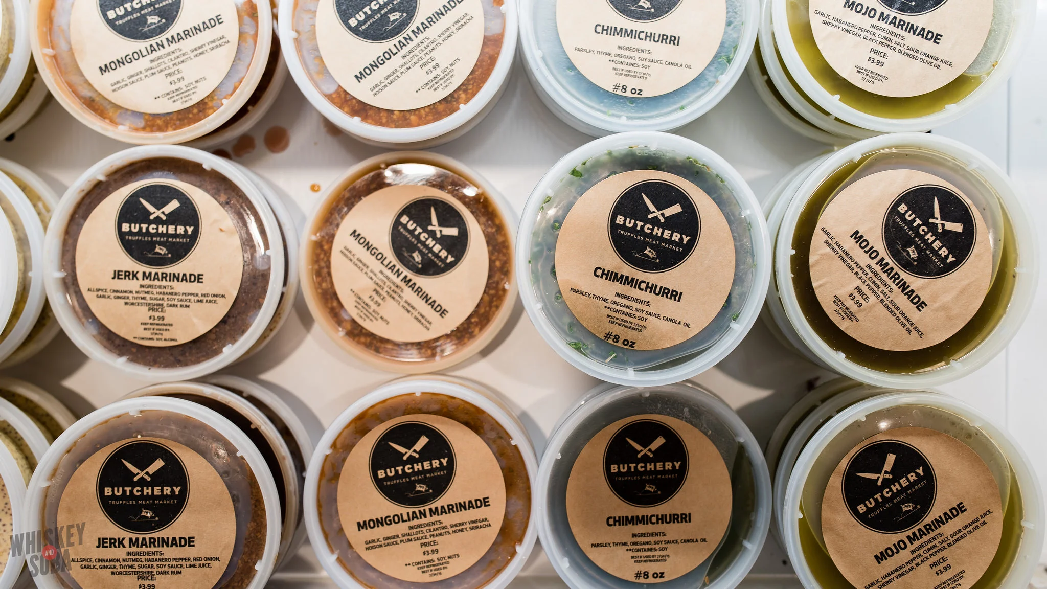 Condiments at Truffles Butchery