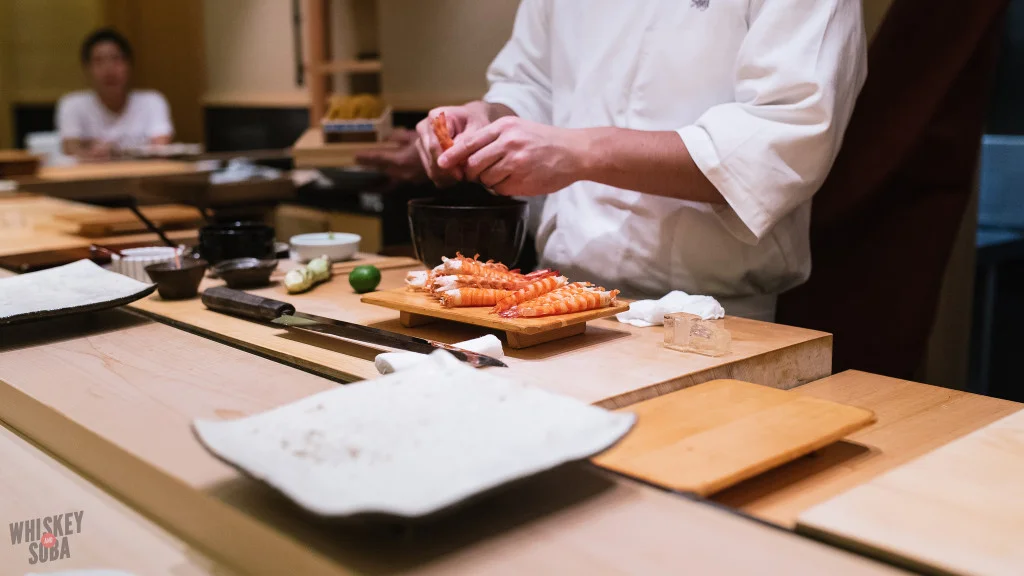 Prawns at Shinji by Kanesaka