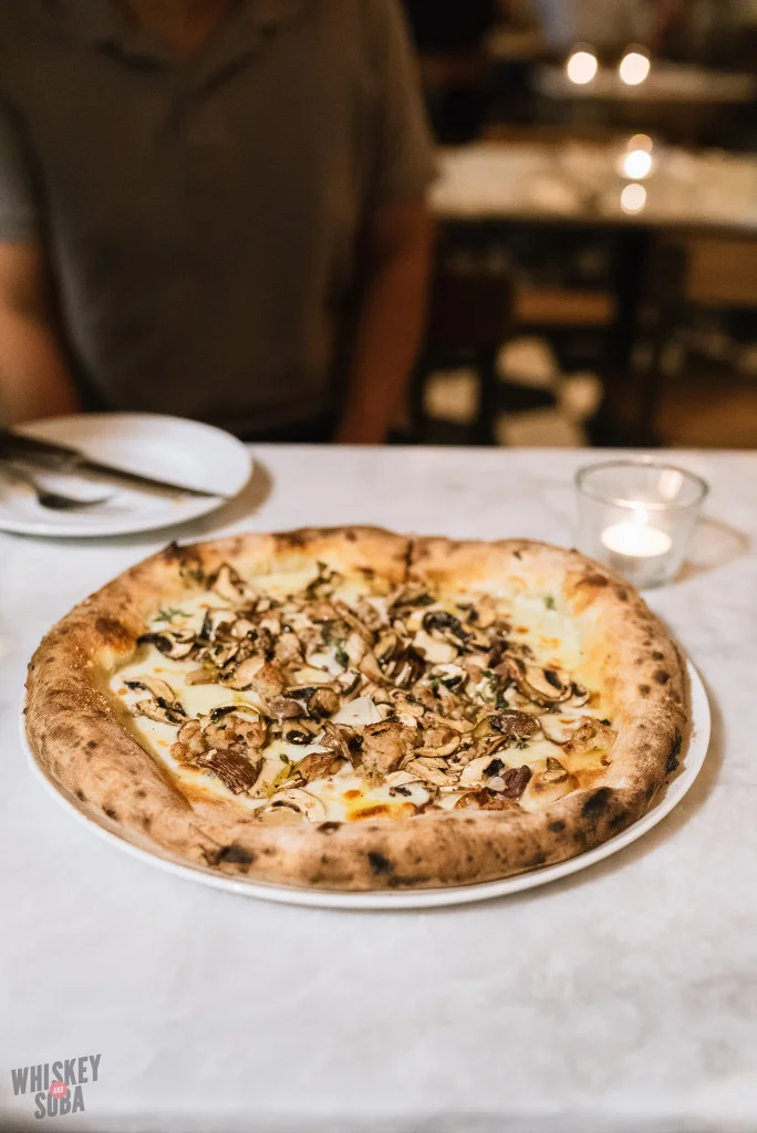 Mushroom Pizza at Motorino Singapore