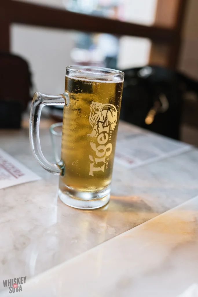 Tiger Beer at Motorino Singapore