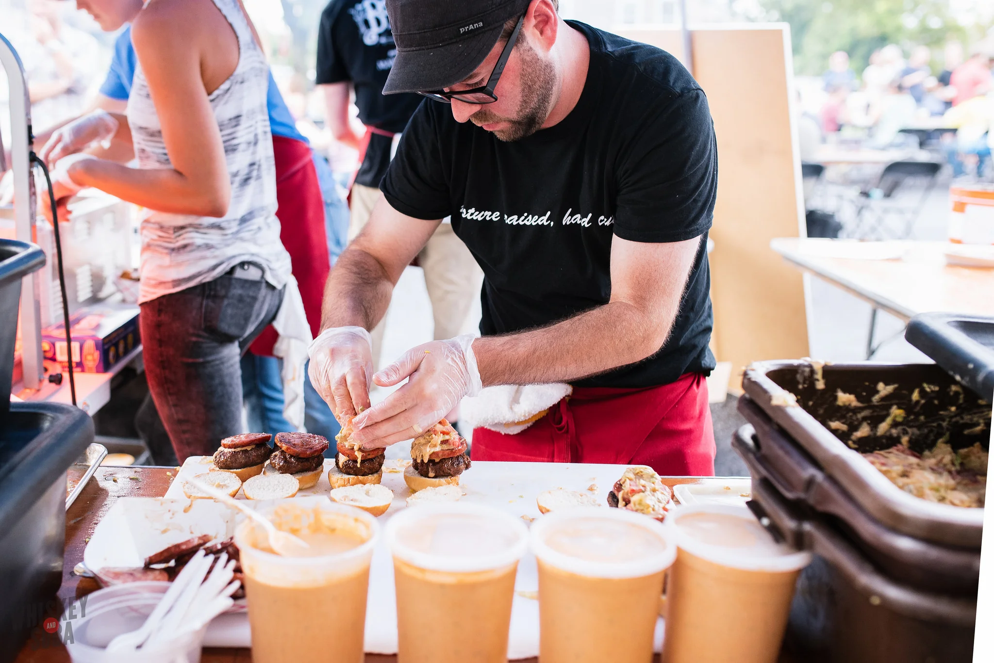 Andrew Jennrich burger at Bolyard's Burger Battle