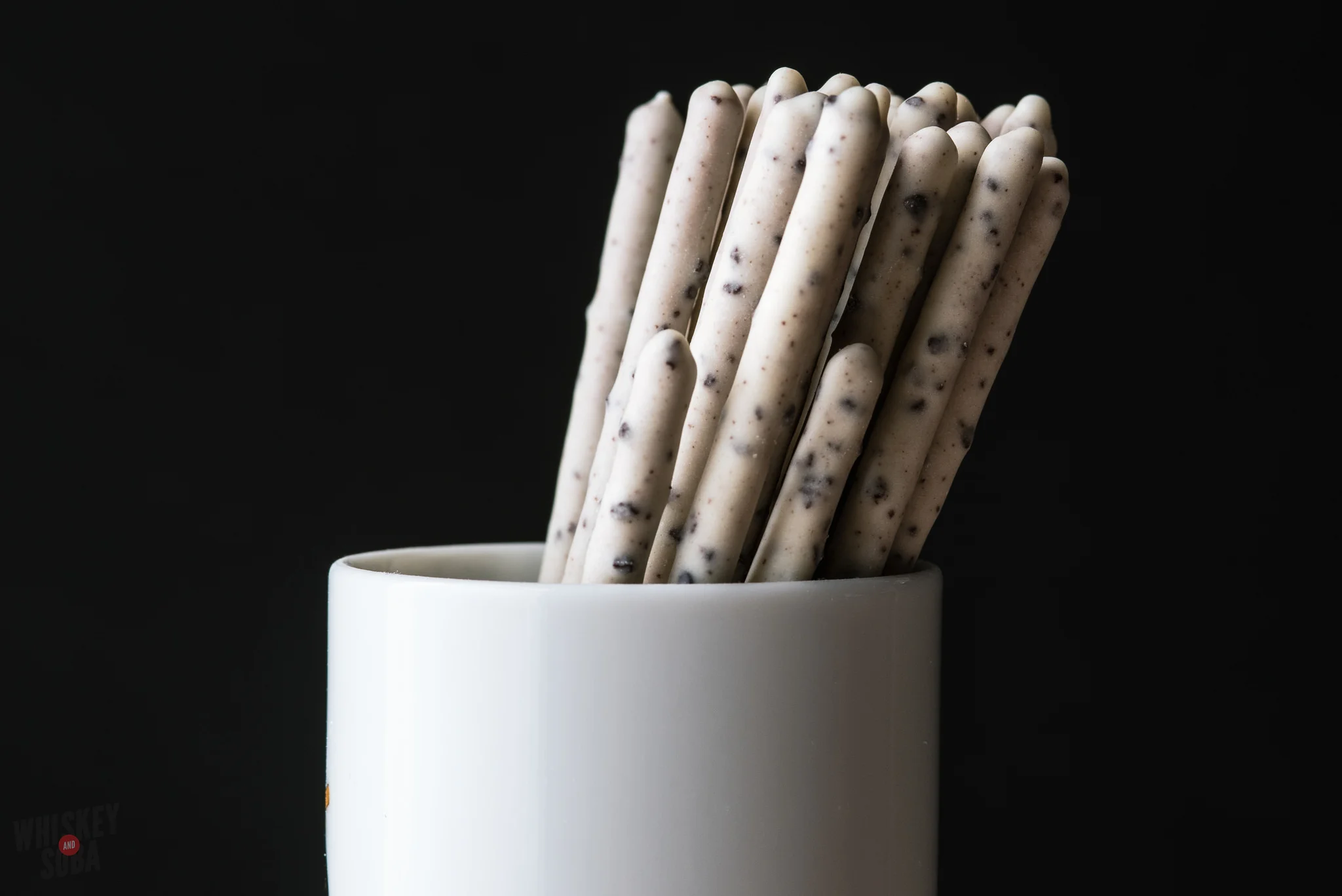 pocky cookies cream close up