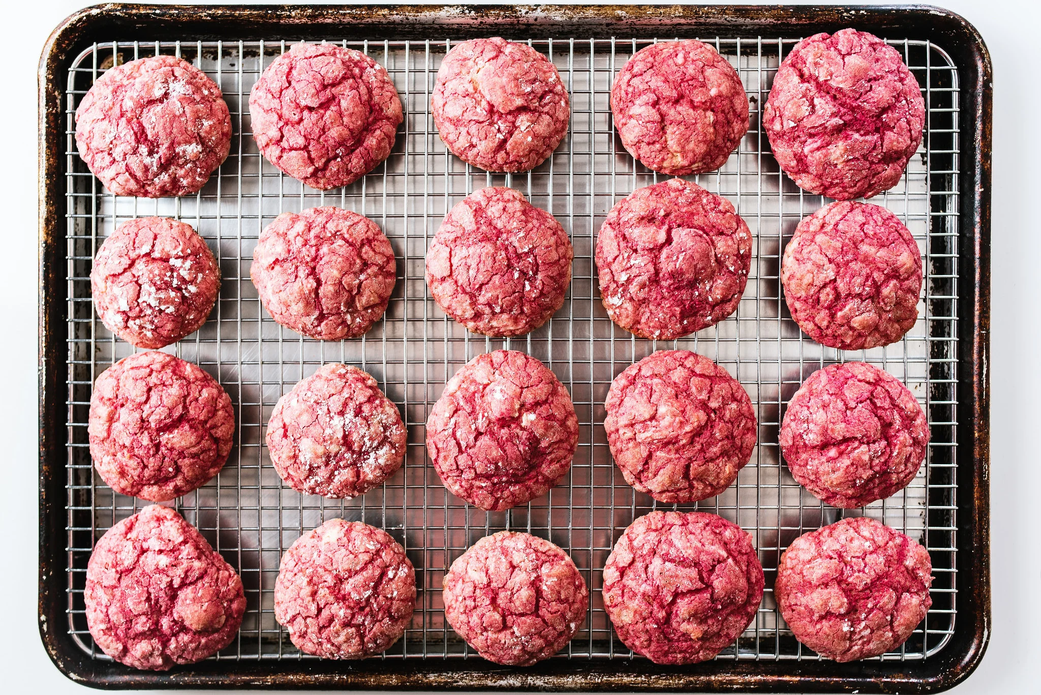 Beet & Lemon Gooey Butter Cookies