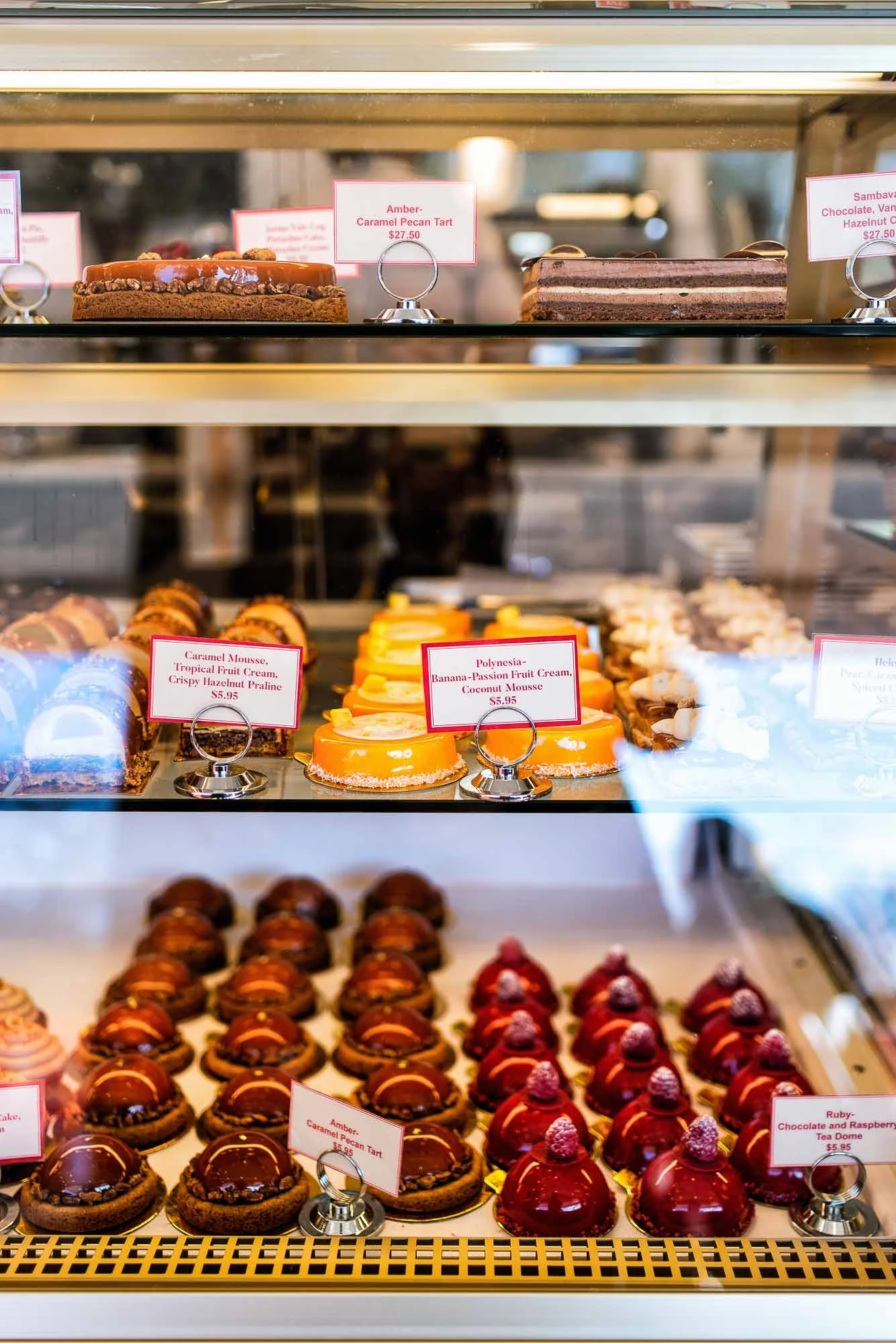 Entremet Case at Nathaniel Reid Bakery