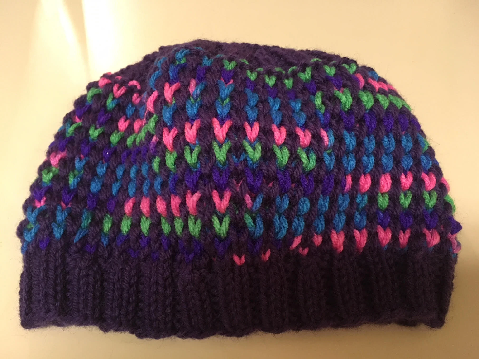 Another close up view of Laura’s hat.