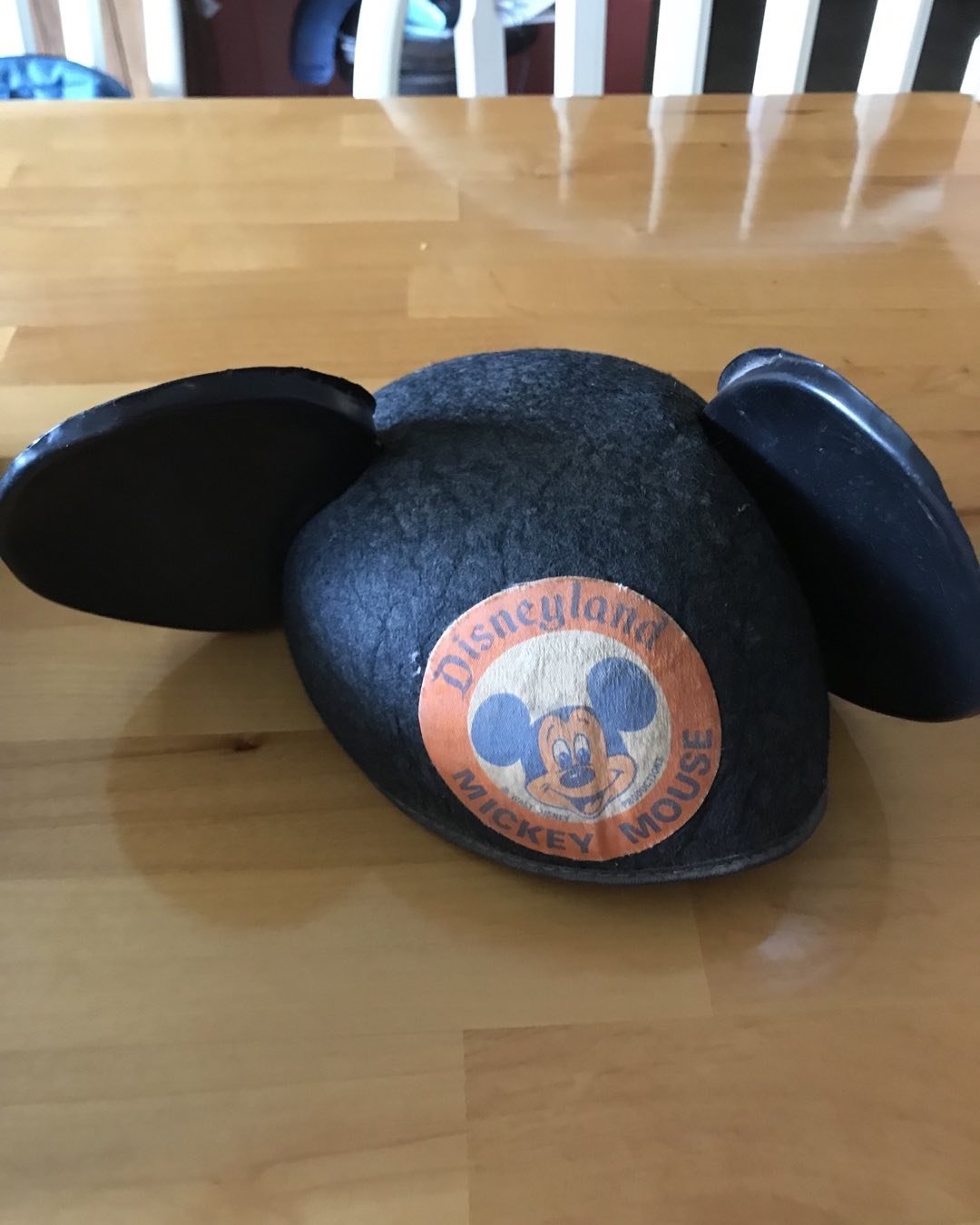 Annnnd you know you&rsquo;re getting old when the Mickey Mouse ears you picked up in  Disneyland when the Angleton TX High School Band marched in the Rose Bowl Parade are now considered vintage. (But not antique, Thank God!) #mickeymouse #disneyland 