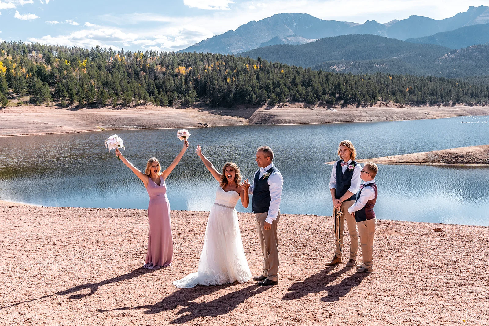 Microwedding Mountain Lake Colorado