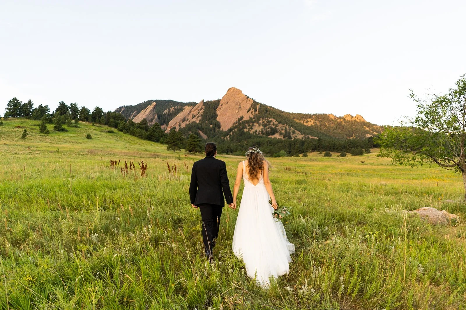 beautiful wedding in boulder colorado at chautauqua park