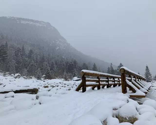 alluvial fan wedding ceremony site in Rocky Mountain National Park, Estes Park, Colorado