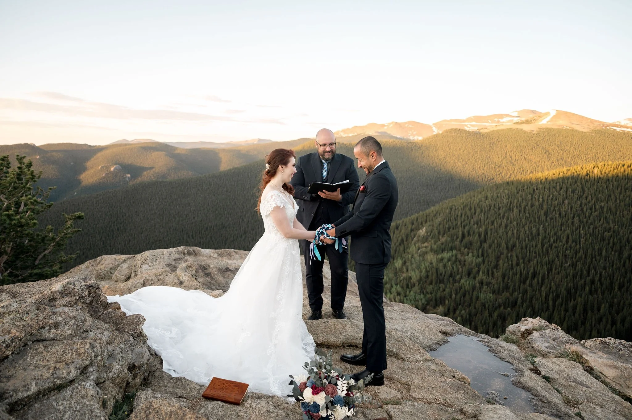 Colorado elopement handfasting ceremony