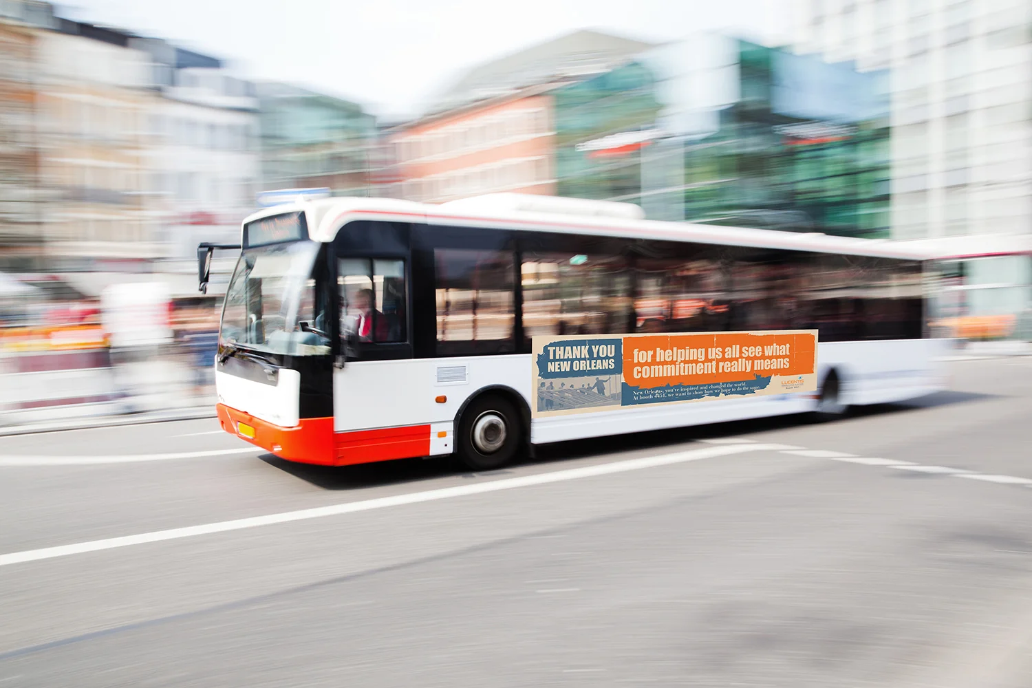 Luncentis convention bus wrap