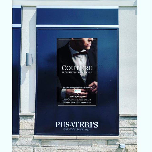 They say a good  location is what helps a business succeed! Well TORONTO think we&rsquo;ve done okay in that department 🙏
.
.
.
.
.
#goodlocation #freeparking #pusateris #couturetoronto #togoto #posh #yyz #drycleanerstoronto #torontodrycleaners #bes