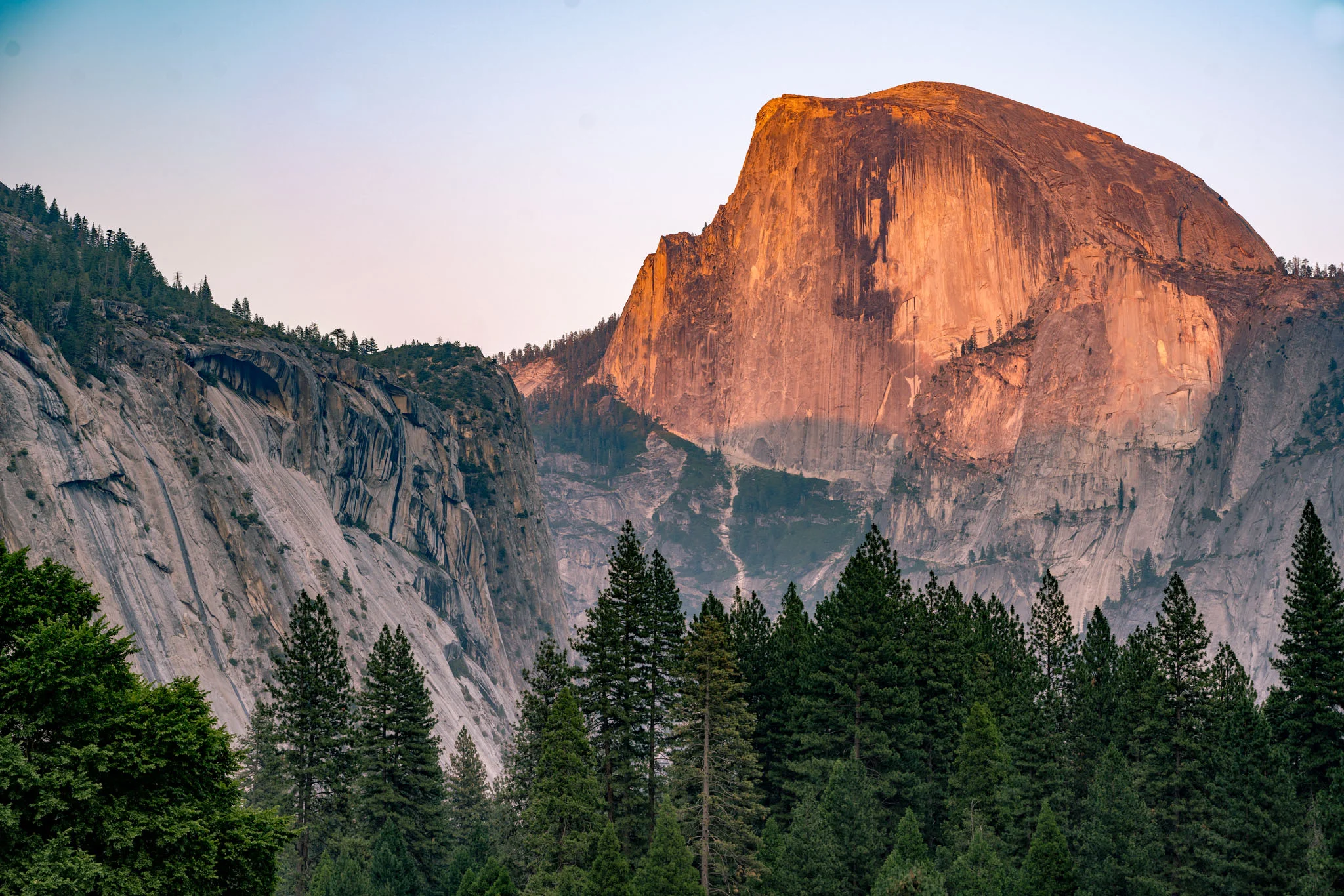 Sunset at Half Dome