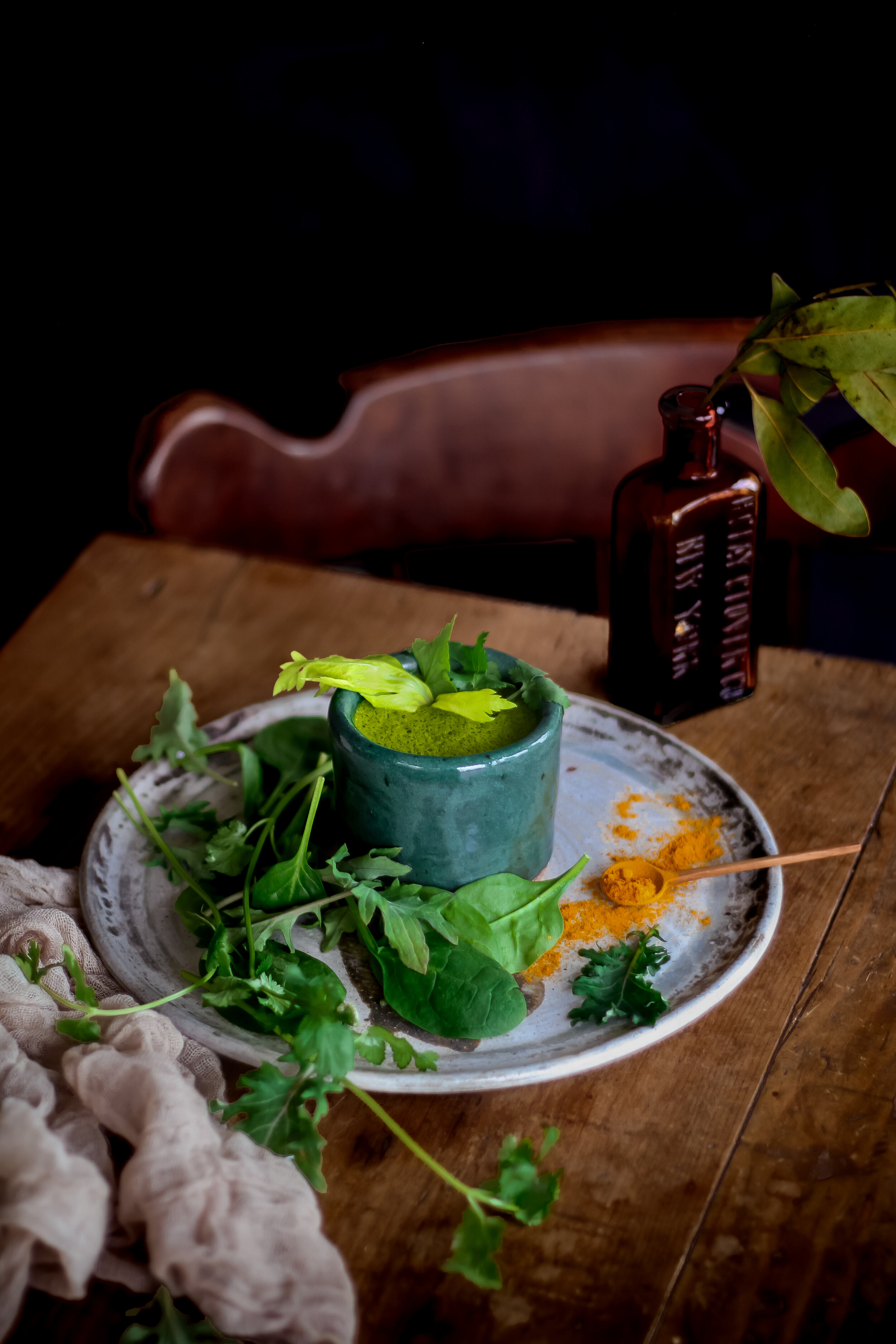 Green Adaptogenic Bone Broth Elixir