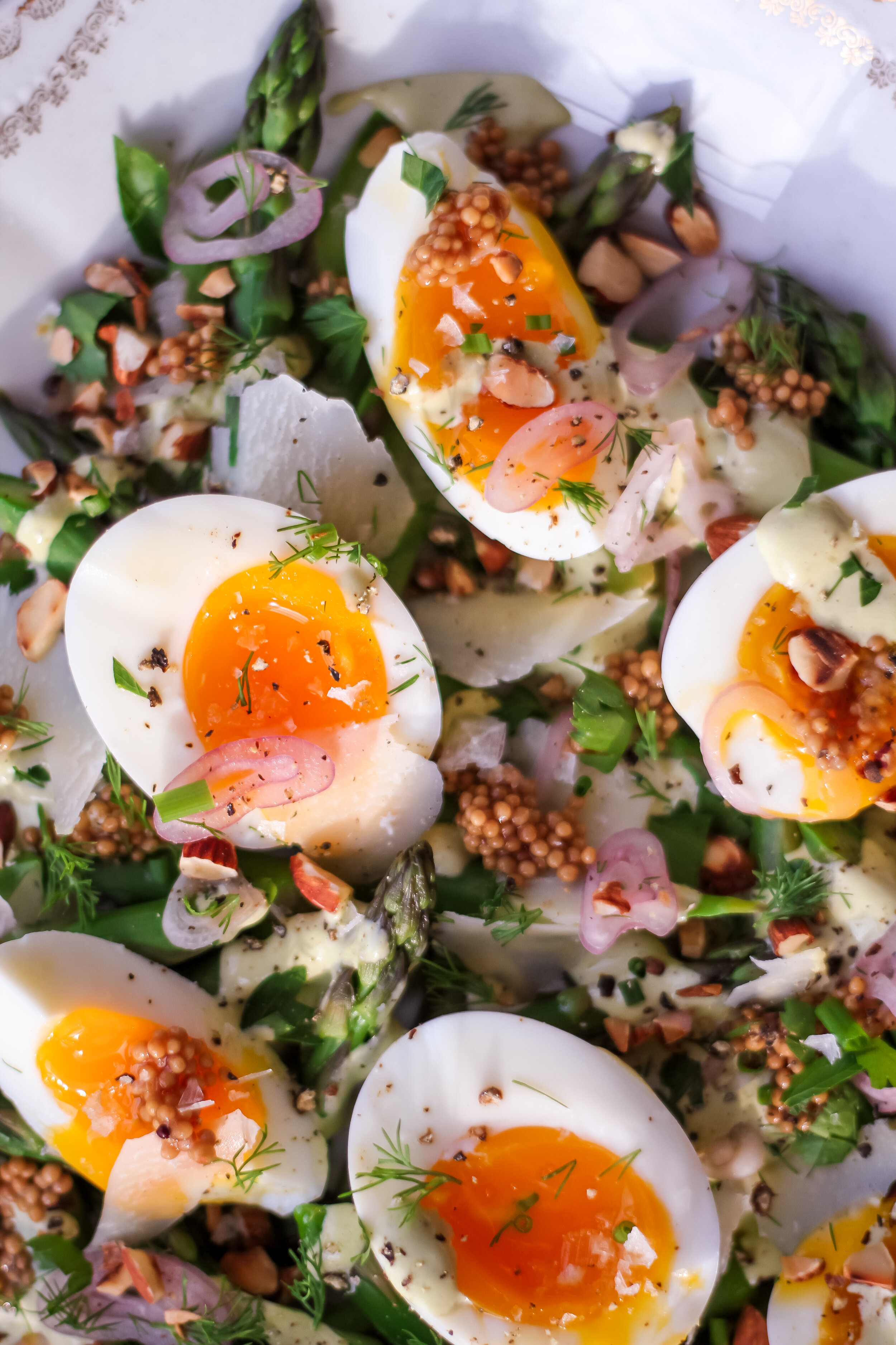 Jammy Egg and Asparagus Salad