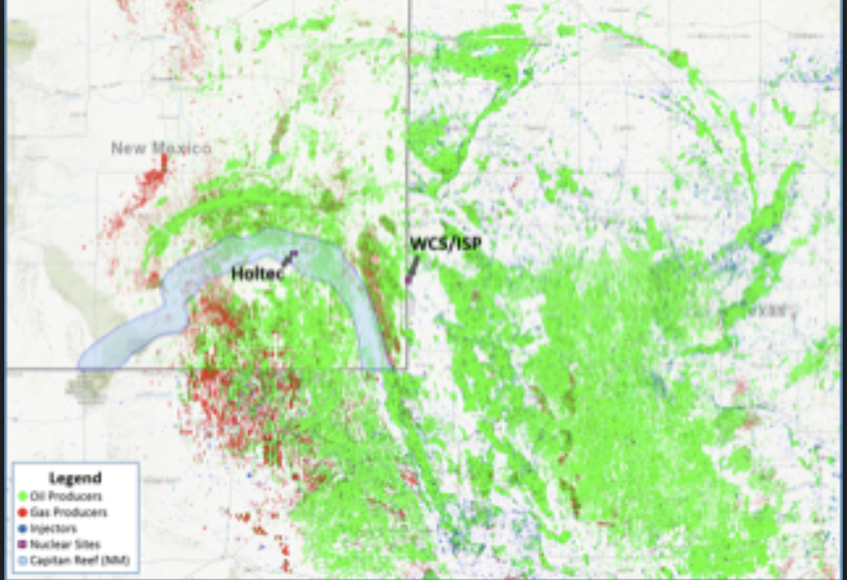 Oil And Natural Gas Wells in the Permian Basin