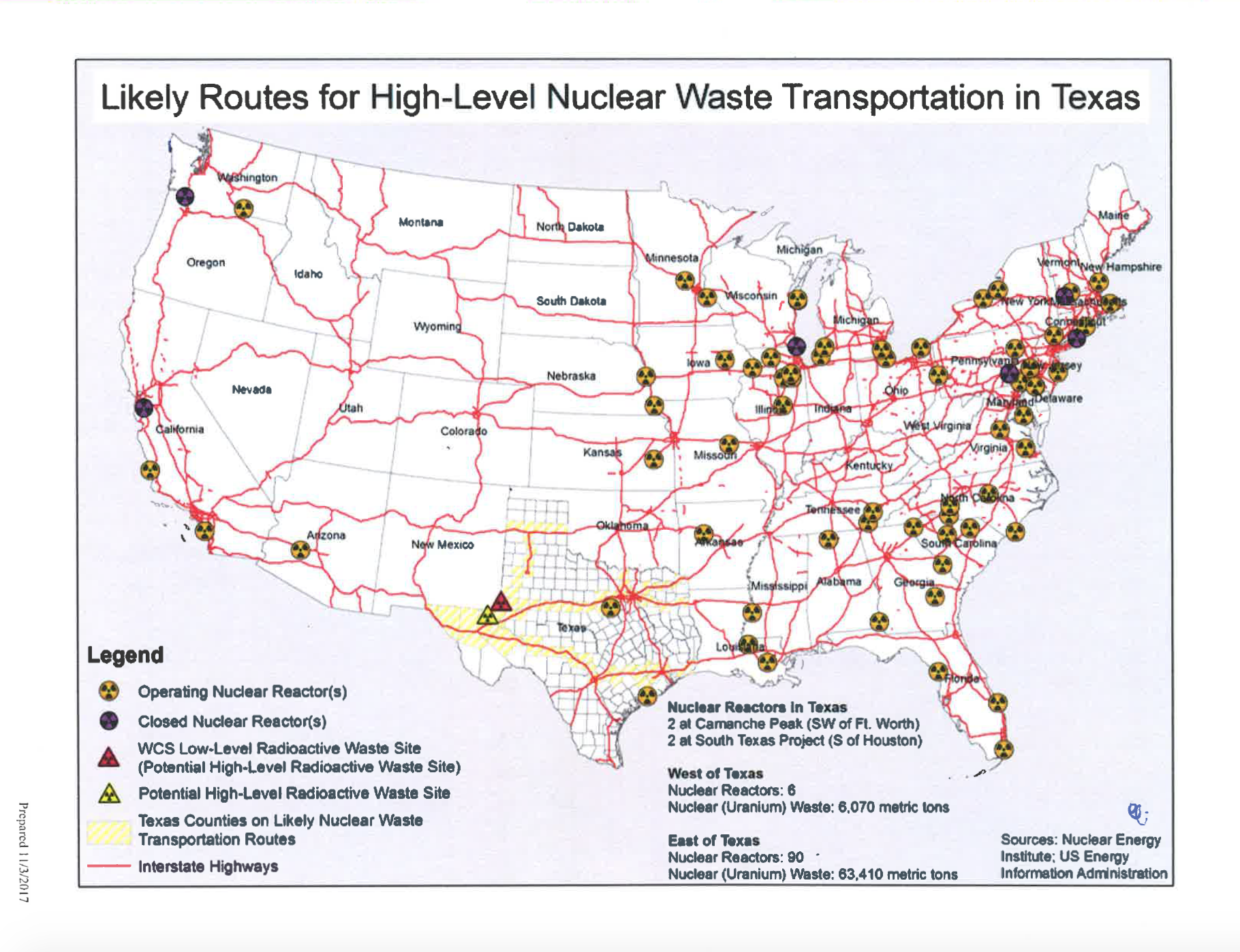 Likely Routes for HLW Transportation