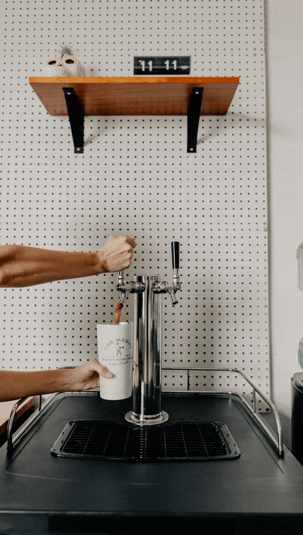 Stumptown Nitro Cold Brew on tap