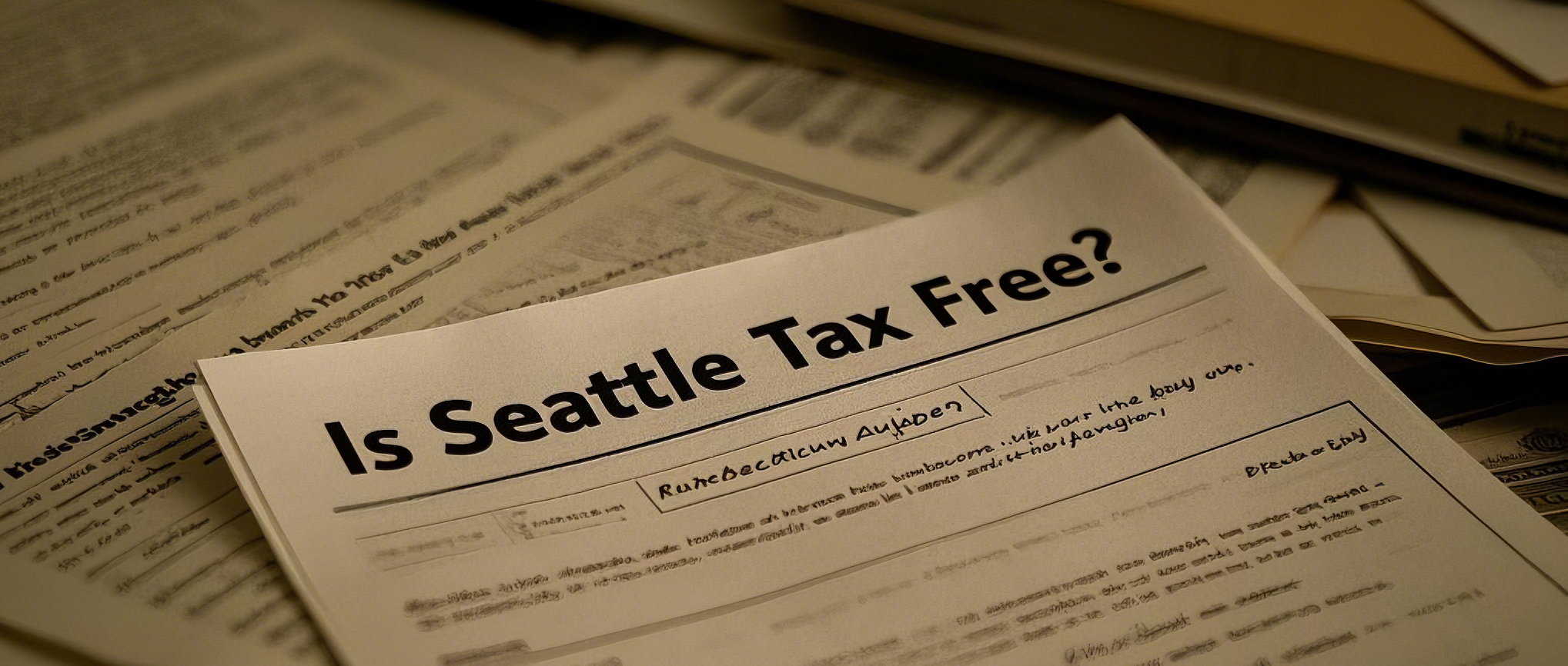 Is Seattle Tax Free?