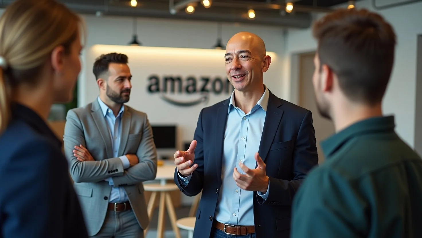 Jeff Bezos Talking With Employees About Maintaining A Strong Work Ethic