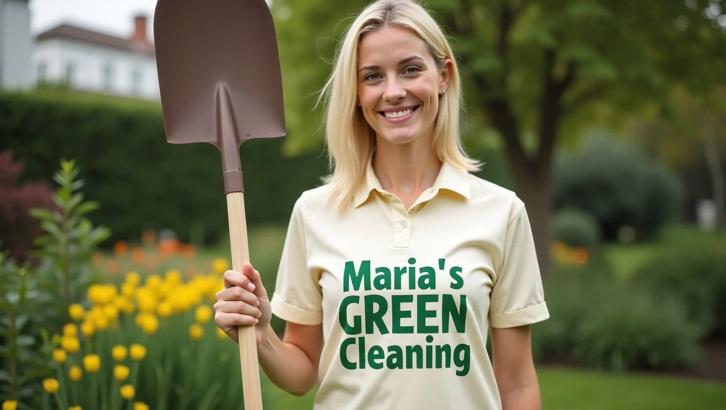 Certified landscaper trimming overgrown grass and hedges