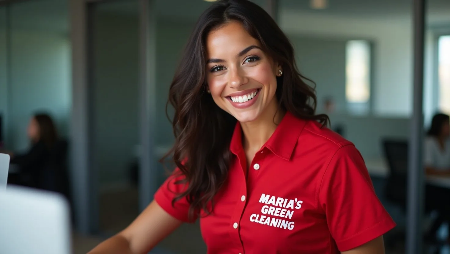 A Trusted Cleaning Team Sanitizes Workstations In A Corporate Office After Leadership Changes