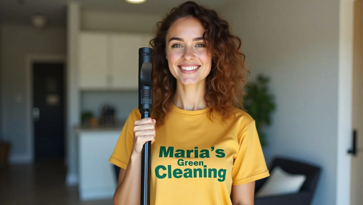 The area is vacuumed by the immaculate maid.