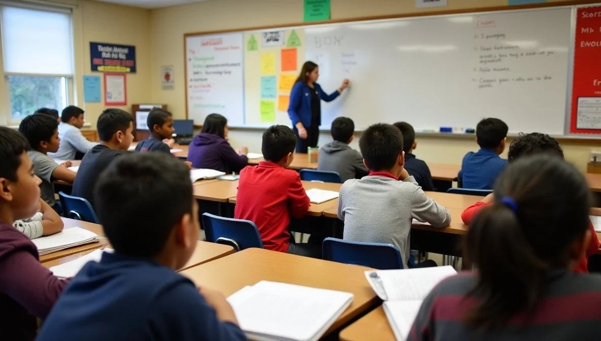 Students From Different Backgrounds Studying English Together in Seattle