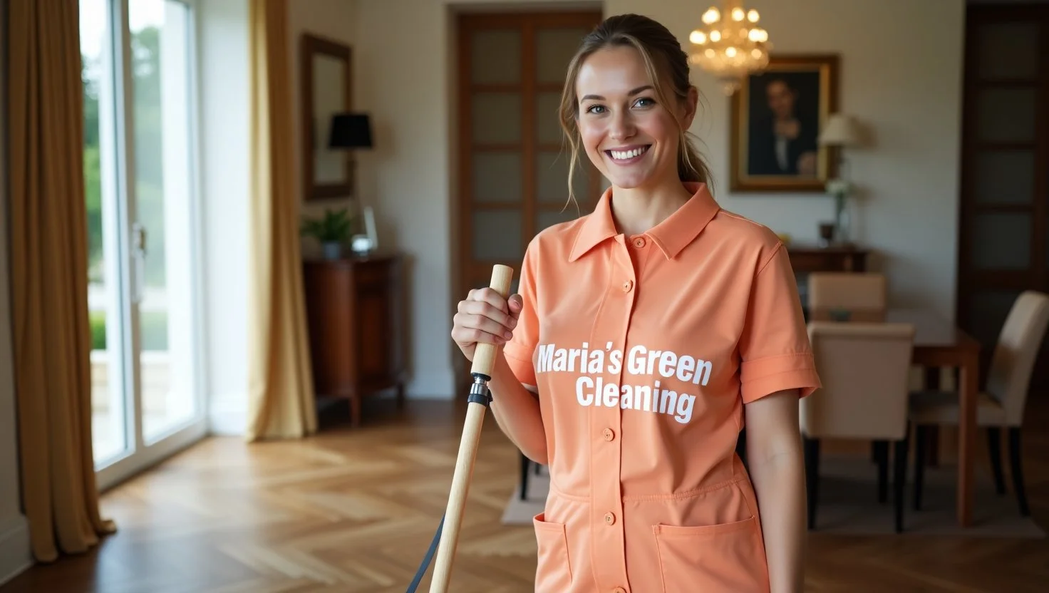 Professional Mopping Wooden Floors With an Organic Floor Cleaner