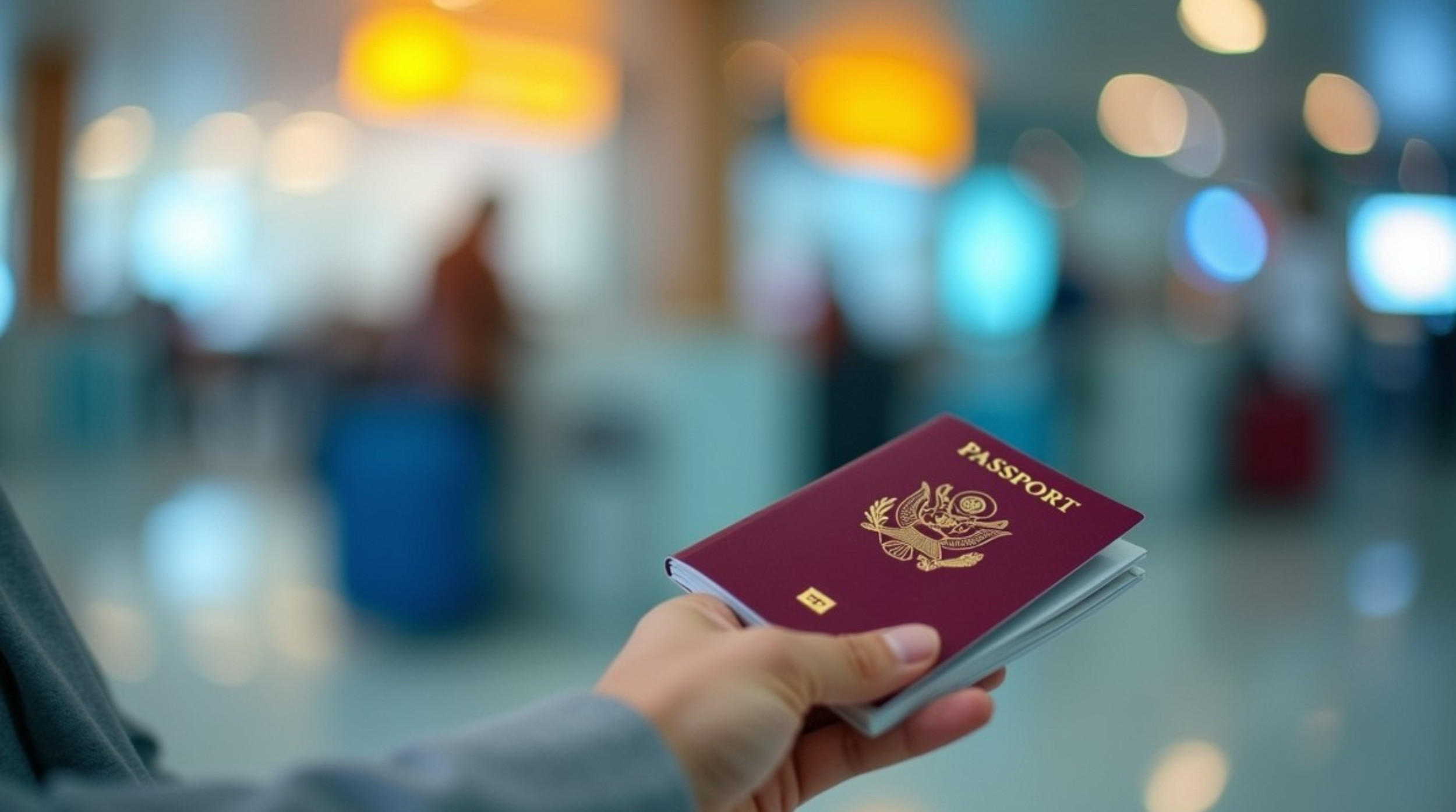 A Close-Up of a Hand Holding a Passport