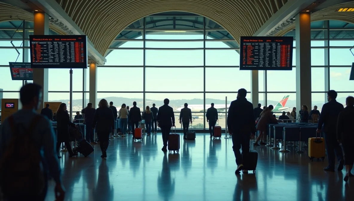 Travelers Navigating the Seattle-Tacoma International Airport