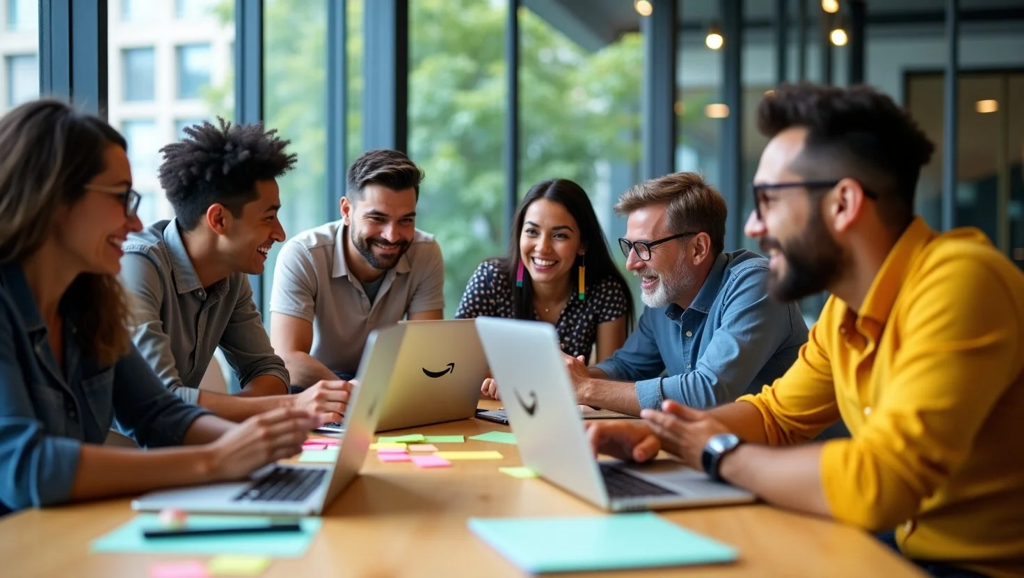 A Small Team Discussing Key Strategies For Business Success