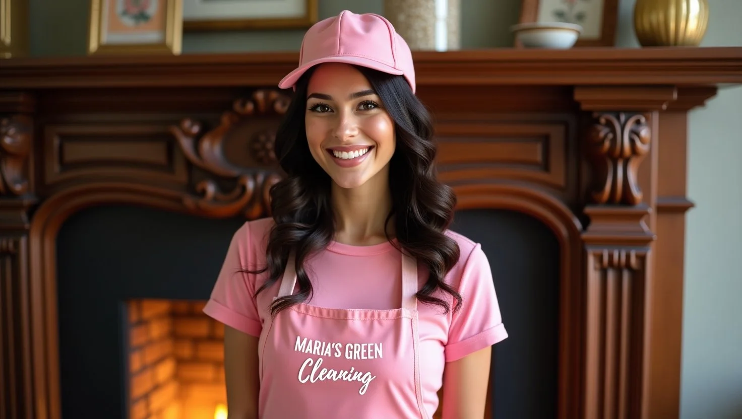 A Skilled Cleaning Expert In Washington Removing Dust From A Fireplace In A Cozy Home