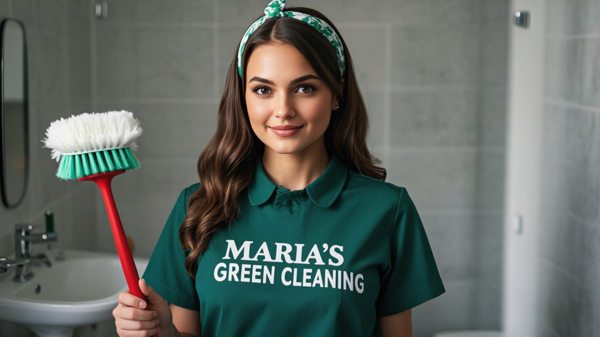 A reliable cleaner sanitizing a bathroom faucet with a spray and microfiber cloth.