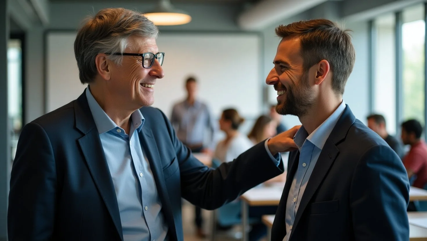 Bill Gates Motivating Microsoft Employees With His Leadership Insights