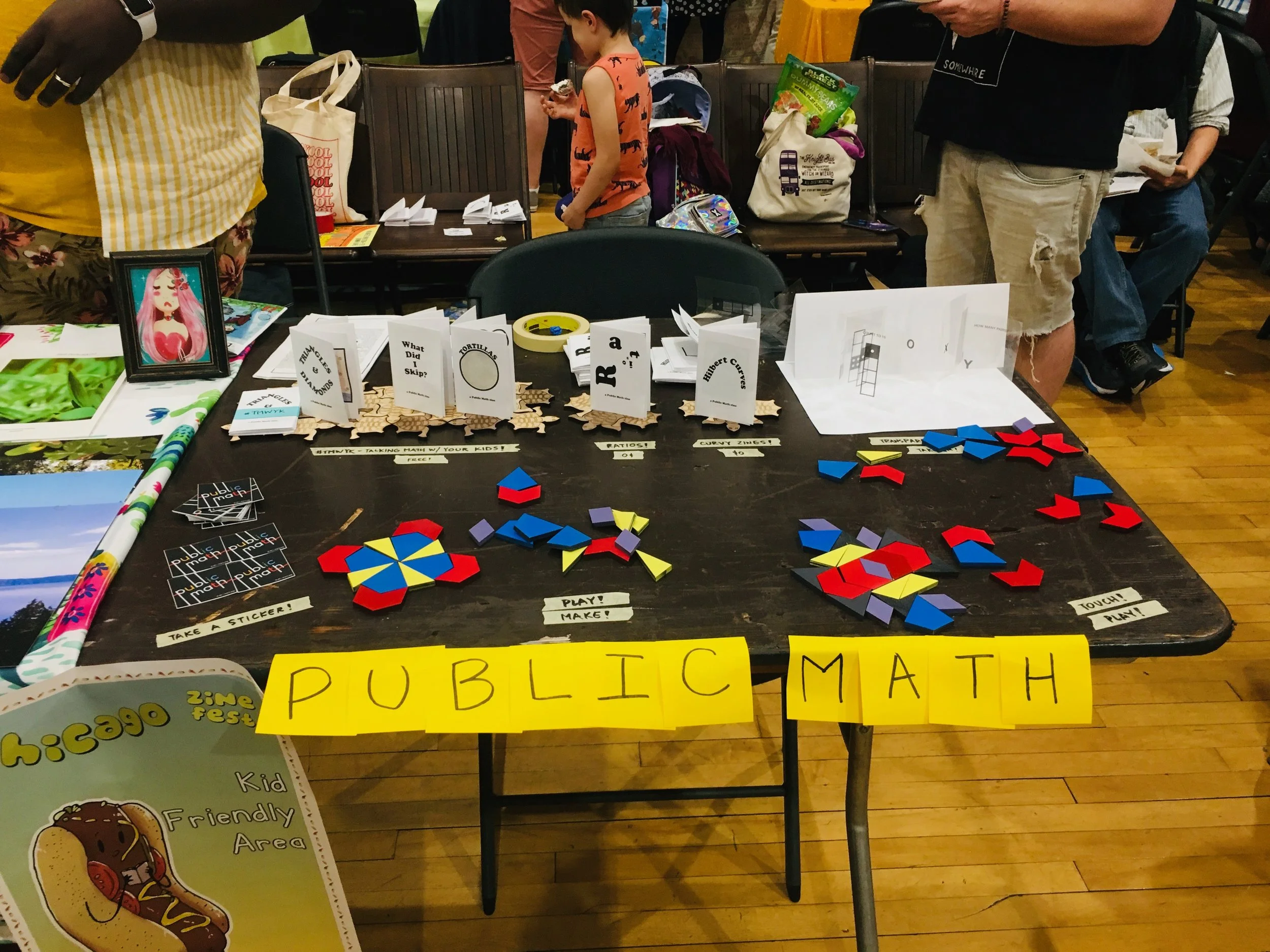 The Public Math zine table!