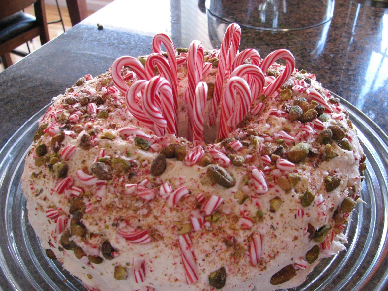 Pistachio Peppermint Cake