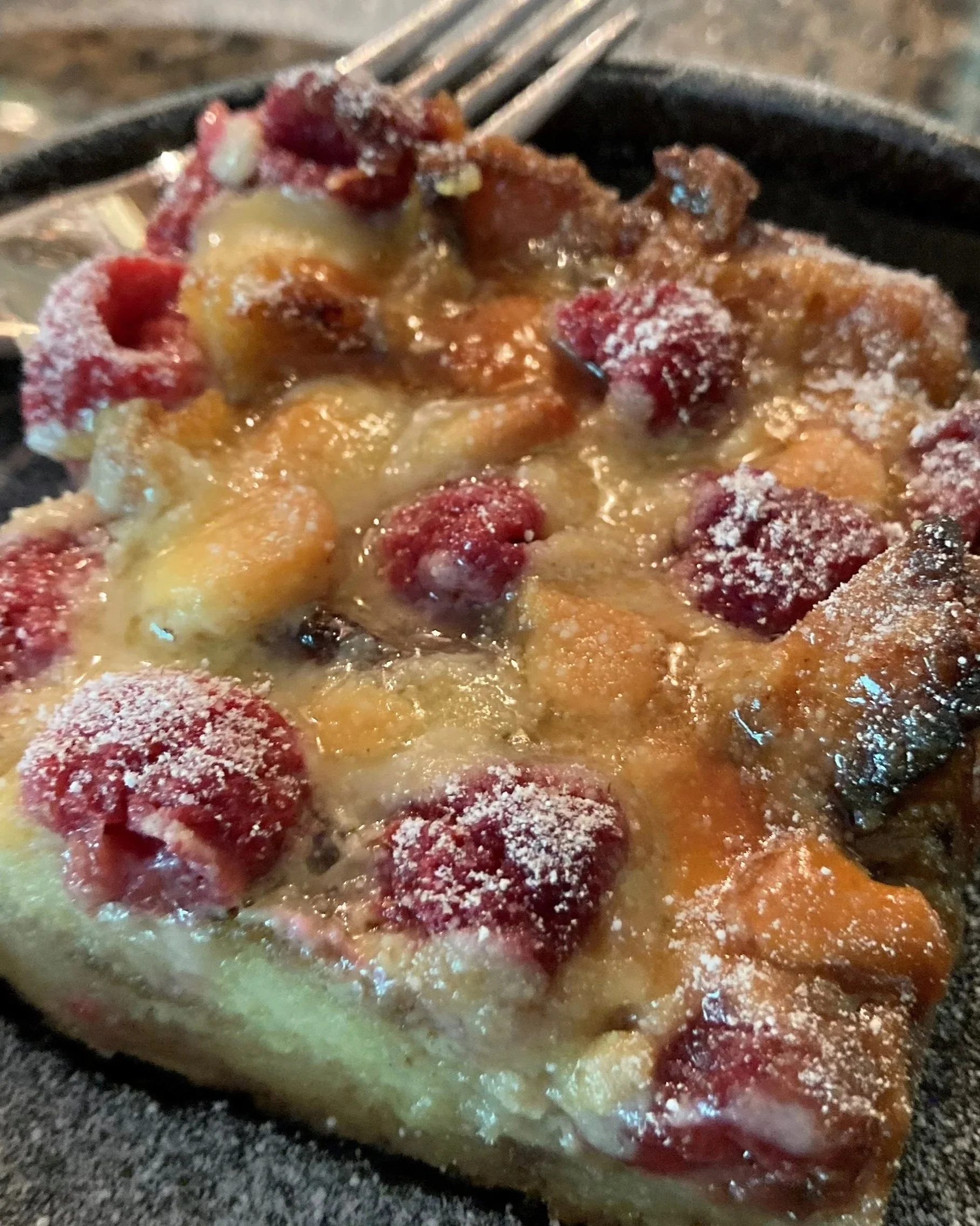 Raspberry White Chocolate Bread Pudding