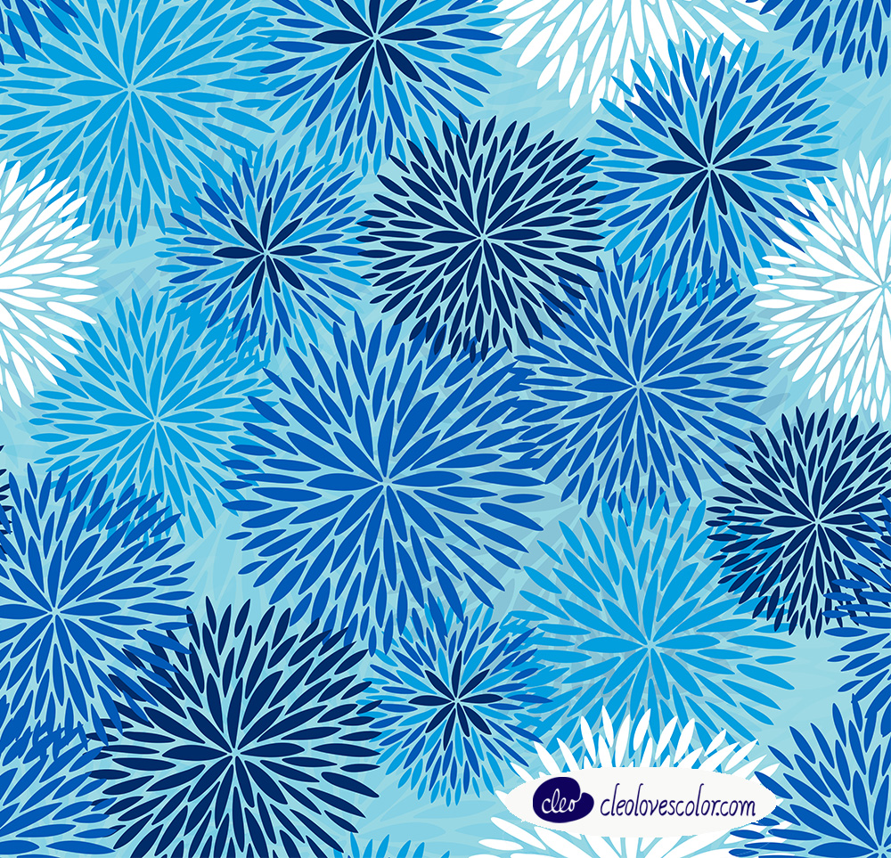 Tree of Life -Blues In memory. Available at Roostery.com as pre-made items on Spoonflower as fabric.