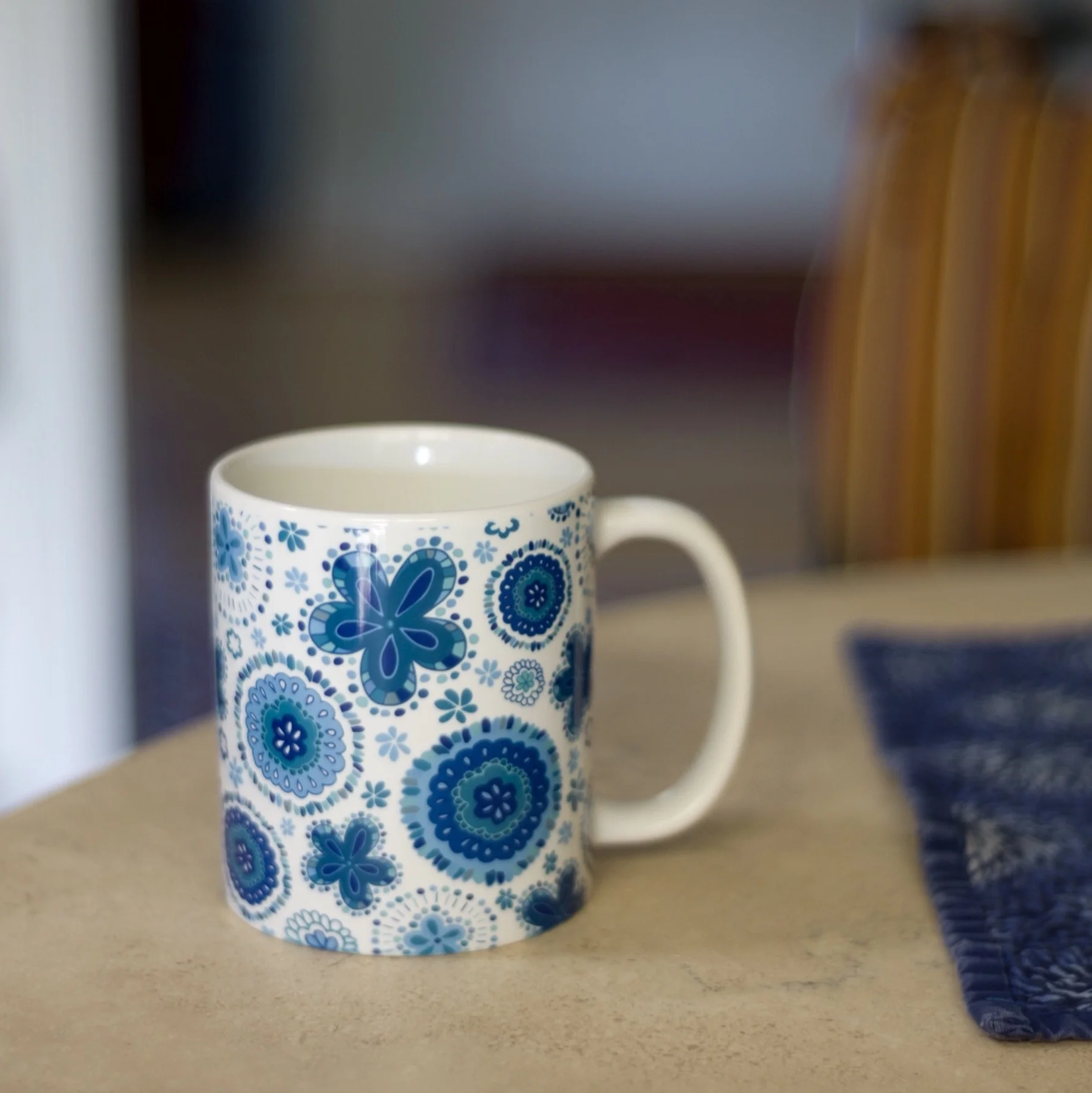   Organic Medallions - Blue   This design is part of a collection that I have in a few colorways. This mug  &amp; other items are also available in my Cleolovescolor  Roostery  and  Society6  shops. 