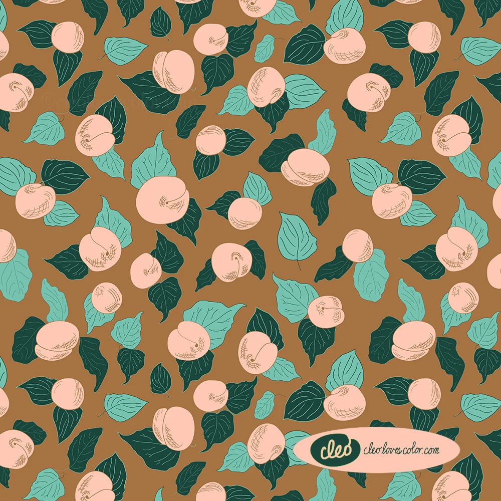Apricots Unlimited my new design for the Unlimited pallets challenge. I’ve been busy canning apricots from my trees. Head over to SpoonFlower today to vote and see lots of designs. (oh my > 800!)